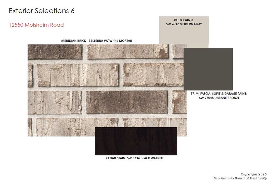 Sample of building materials used in homes in Rhine Valley, Schertz (Image 7). Sample of building materials used in homes in Rhine Valley, Schertz (Image 7).