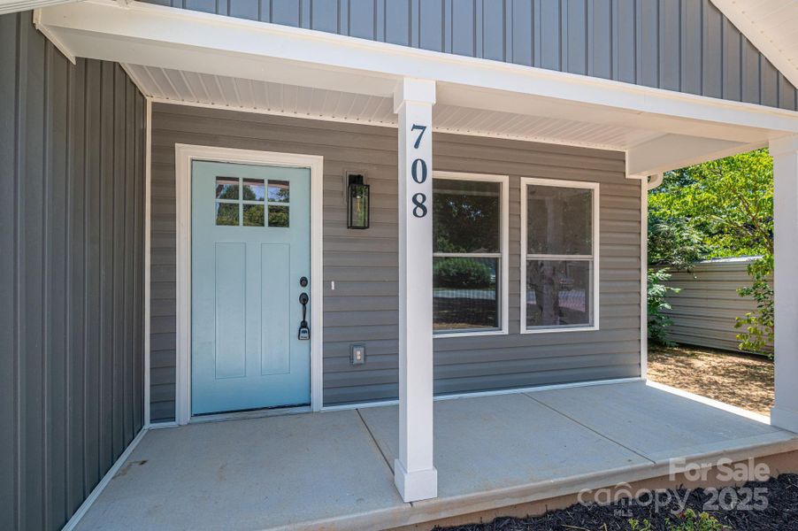 Exterior details and patio area of a home in , Cherryville (Image 19).