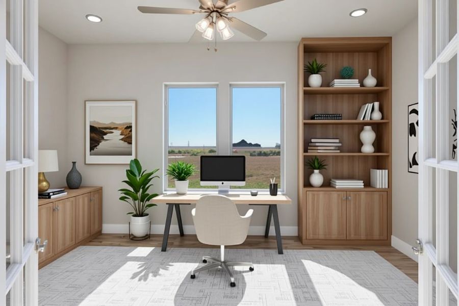 Representative furnished interior of a home built from the Casina by Ladera Texas in Ladera Prosper, Prosper (Image 7).
