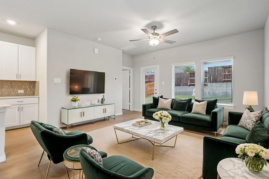 Photo is not of the actual home, but is an inspirational photo of builder’s model home and may depict options, furnishings, and/or decorator features that are not included