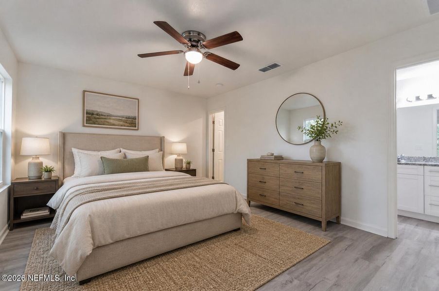 Furnished interior view inside a new home in , Jacksonville (Image 11).