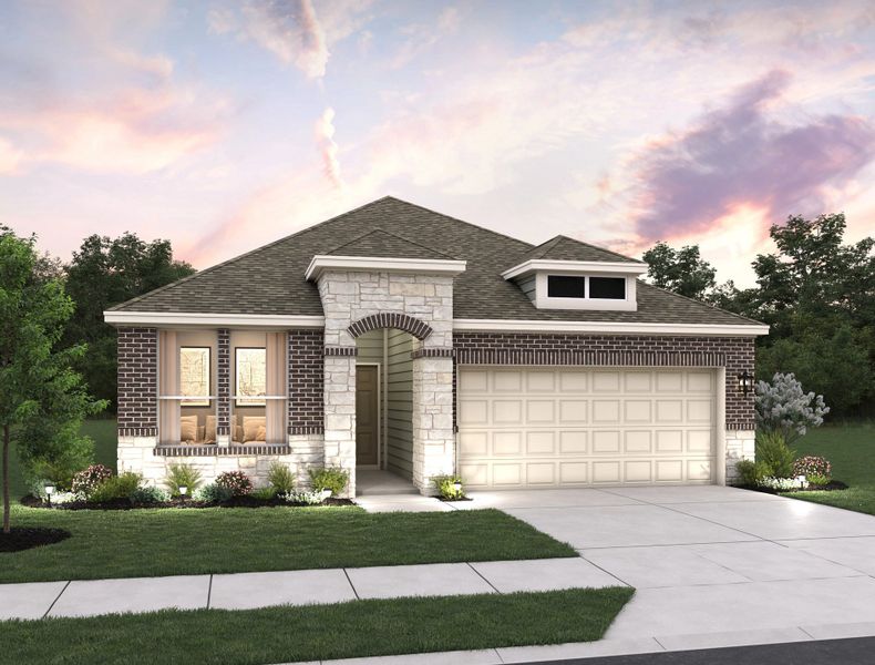 Representative exterior photo of a completed home built from the Sage by Ashton Woods in Arcadia Ridge, San Antonio, TX (Image 2). Representative exterior photo of a completed home built from the Sage by Ashton Woods in Arcadia Ridge, San Antonio, TX (Image 2).