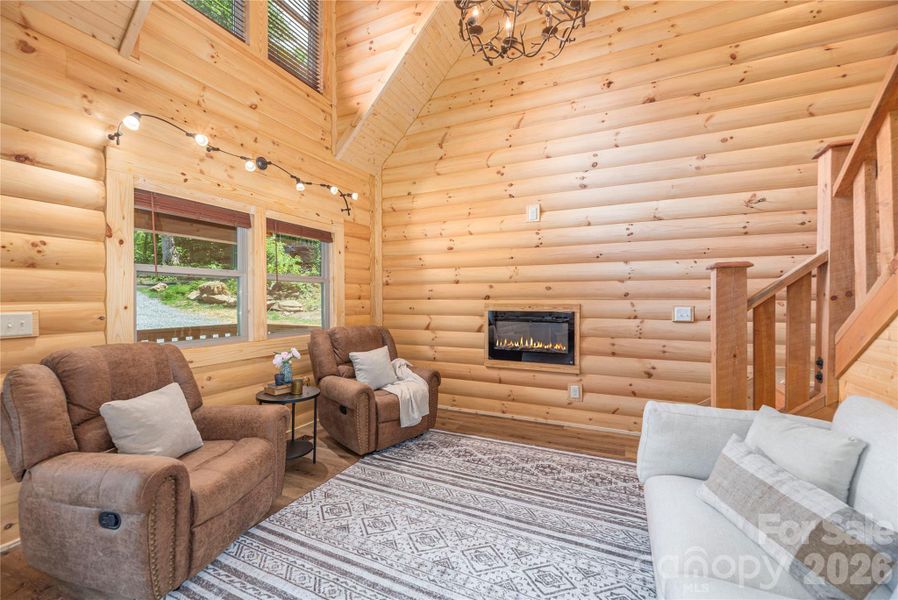 Furnished interior view inside a new home in , Maggie Valley (Image 8).