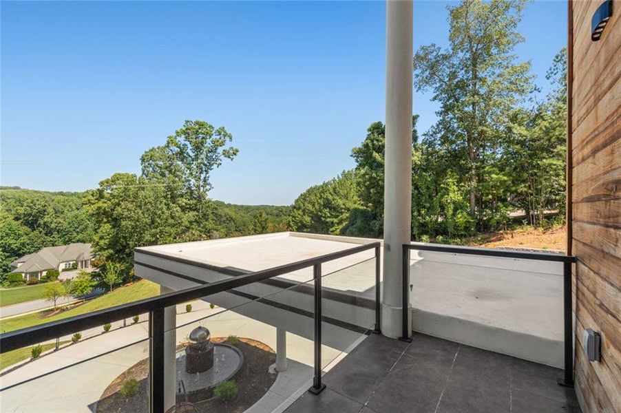 Exterior details and patio area of a home in , Stone Mountain (Image 41).
