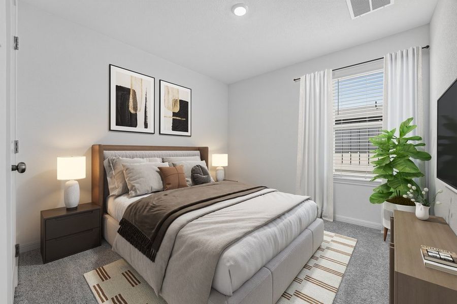 Furnished interior view inside a new home in Sunfield, Buda (Image 15).