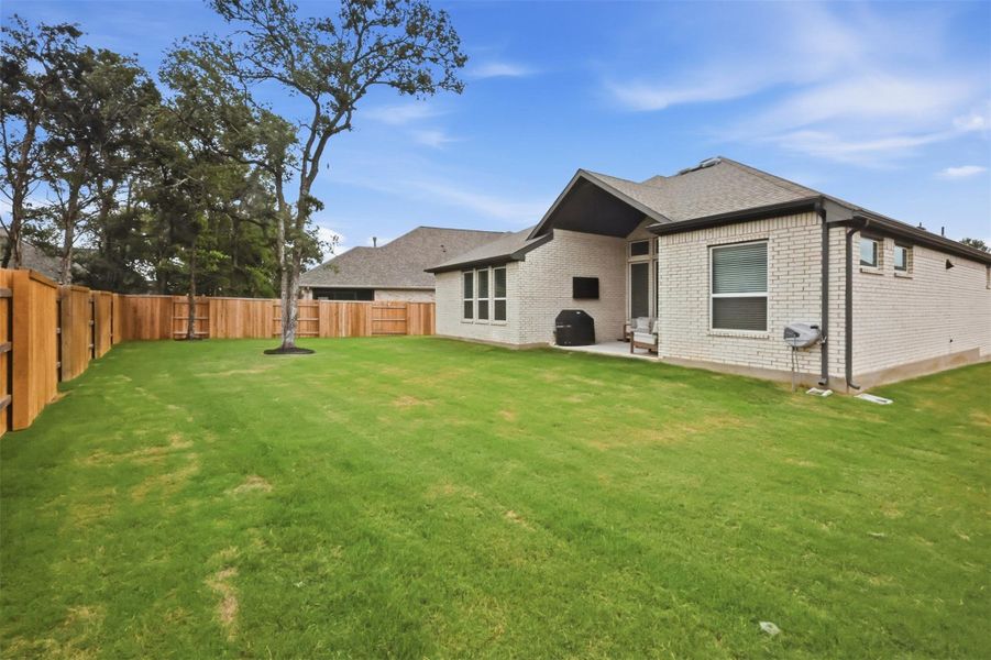 Exterior details and patio area of a home in 6 Creeks, Kyle (Image 23). Exterior details and patio area of a home in 6 Creeks, Kyle (Image 23).