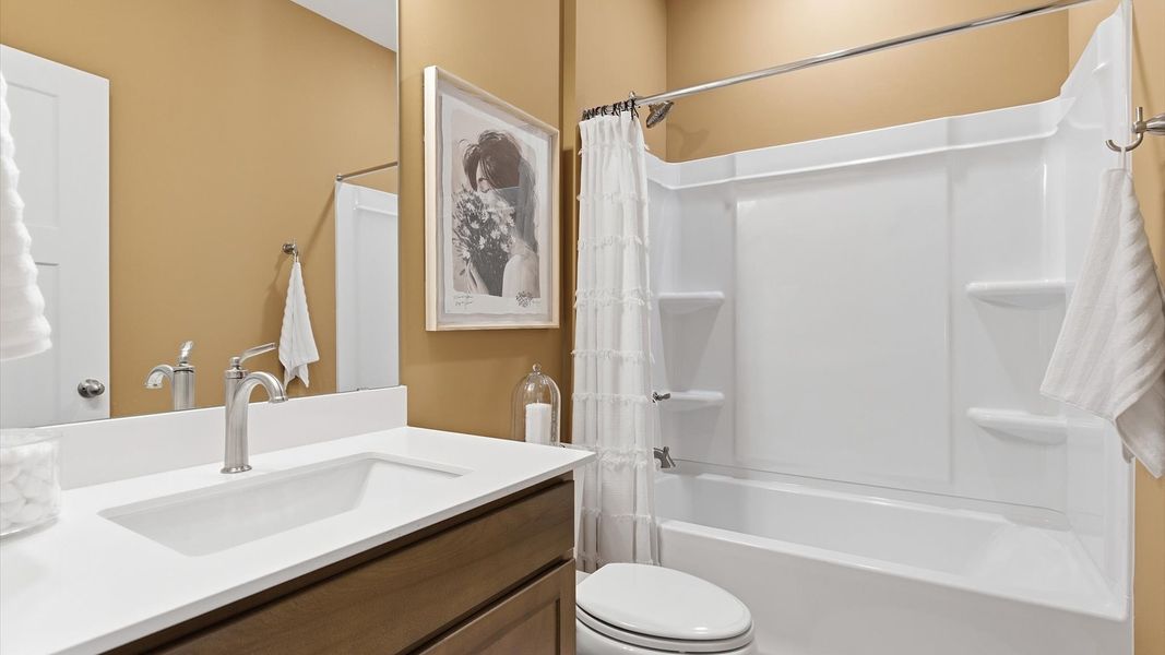 Representative furnished interior of a home built from the Cooper 3 by DRB Homes in Pelham Crossing Single Family Homes, Greenville (Image 5).