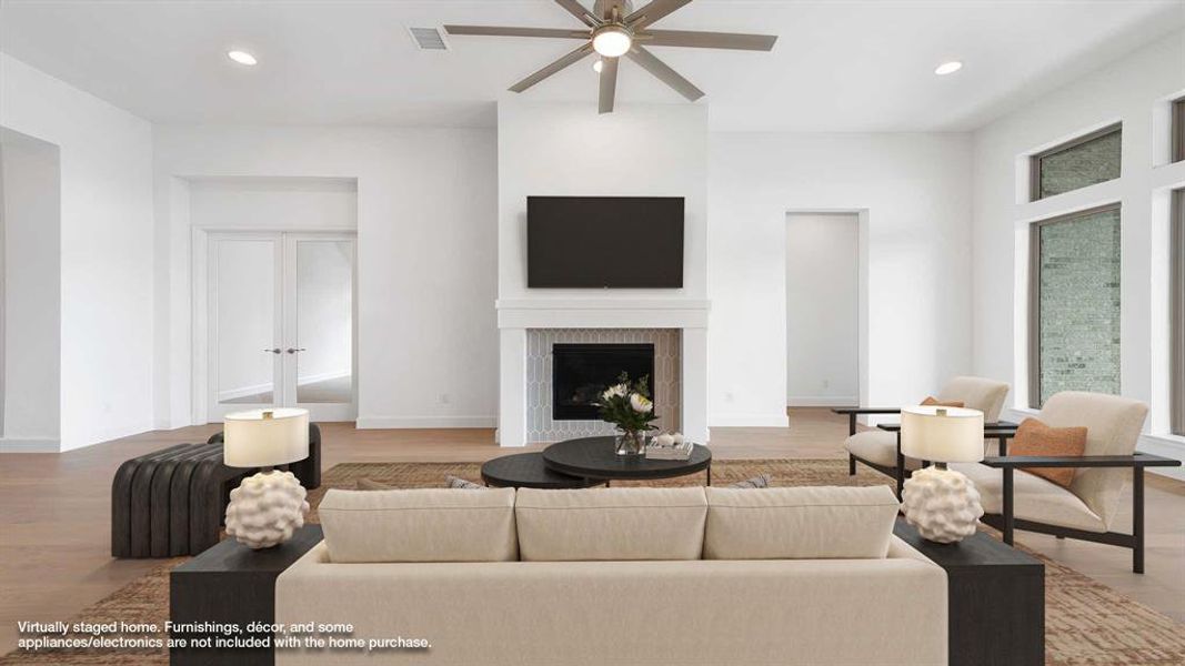 Furnished interior view inside a new home in Myrtle Creek 71', Waxahachie (Image 7).