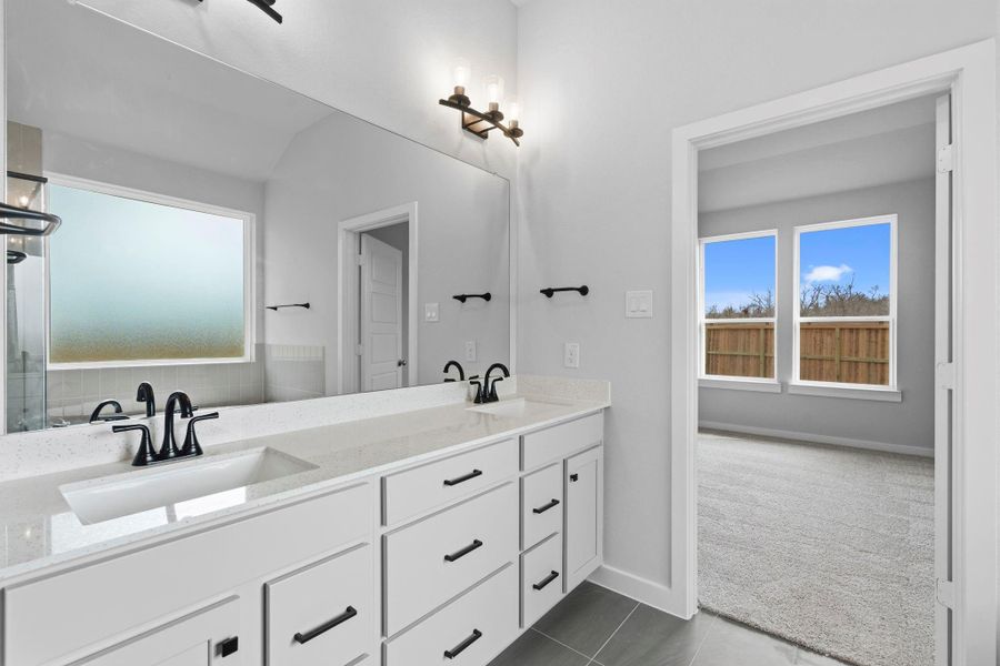 Furnished interior view inside a new home in Sienna 45', 50', Missouri City (Image 13).