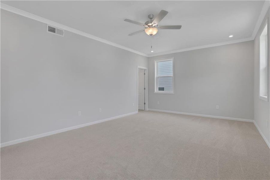 Spacious, unfurnished interior of a new home in The Paddocks at Doc Hughes, Buford (Image 46).