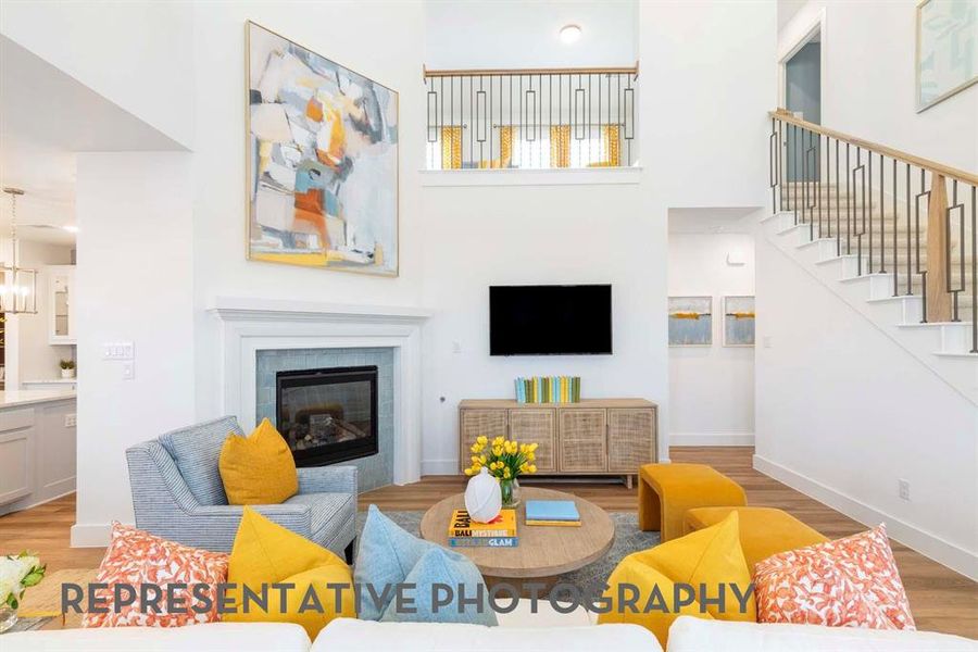 Furnished interior view inside a new home in Aster Park, McKinney (Image 5). Furnished interior view inside a new home in Aster Park, McKinney (Image 5).