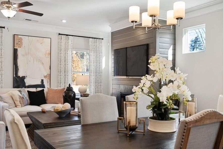 Furnished interior view inside a new home in Allen Manor, Hoschton (Image 16). Furnished interior view inside a new home in Allen Manor, Hoschton (Image 16).
