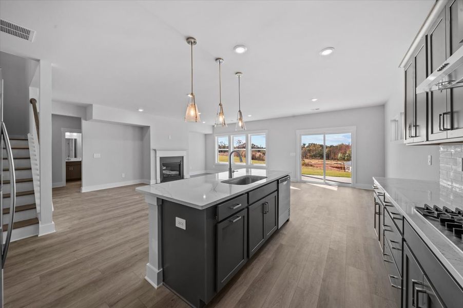 Furnished interior view inside a new home in Cedar Shoals - Signature Collection, Piedmont (Image 4).