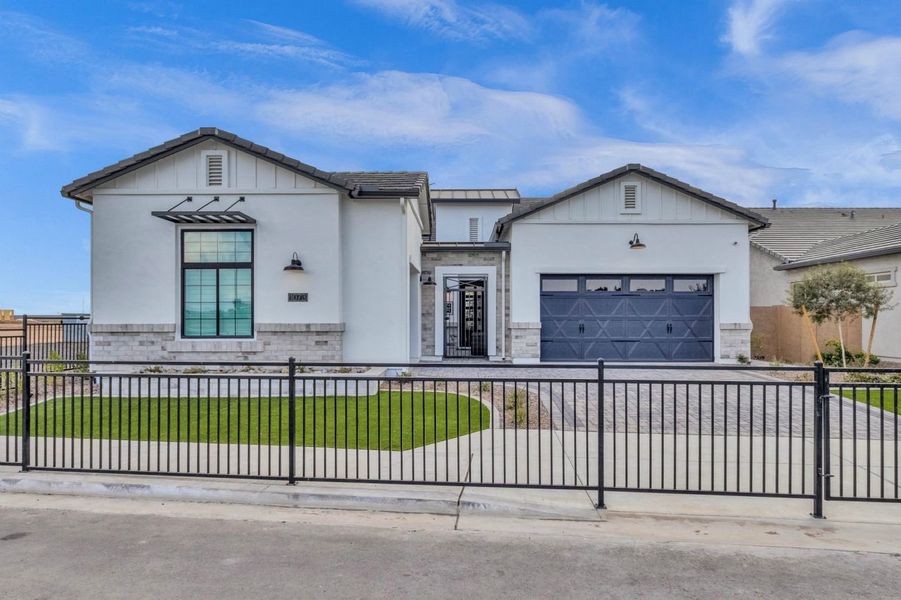 Representative exterior photo of a completed home built from the Residence Twelve by Blandford Homes in Earnhardt Ranch, Chandler, AZ (Image 24).