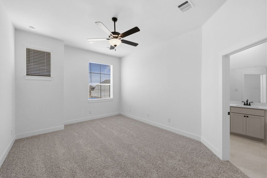 Spacious, unfurnished interior of a new home in Bridgeland 45's, Cypress (Image 30).