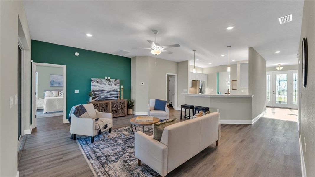 Furnished interior view inside a new home in , Lake Alfred (Image 17). Furnished interior view inside a new home in , Lake Alfred (Image 17).
