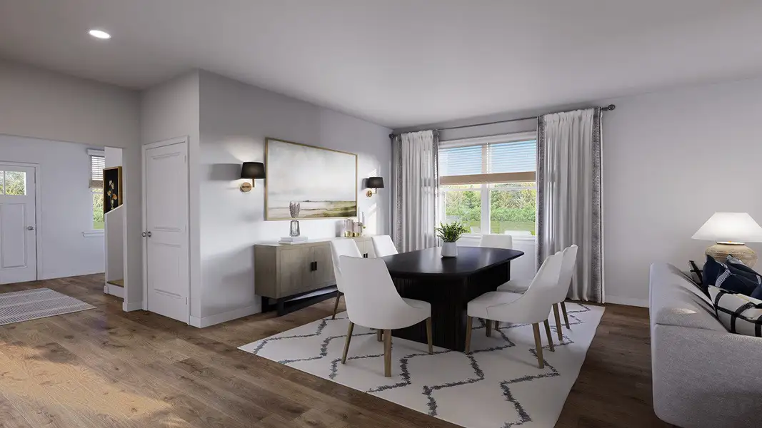 Furnished interior view inside a new home in The Cove at Mallard Crossing, Summerville (Image 3).