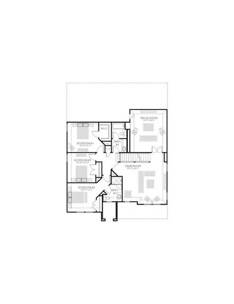 2D floor plan layout of this home in Elevon, Lavon, TX (Image 5).