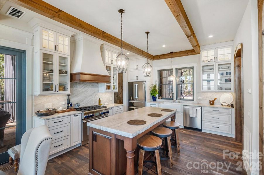 Furnished interior view inside a new home in , Lake Toxaway (Image 25).