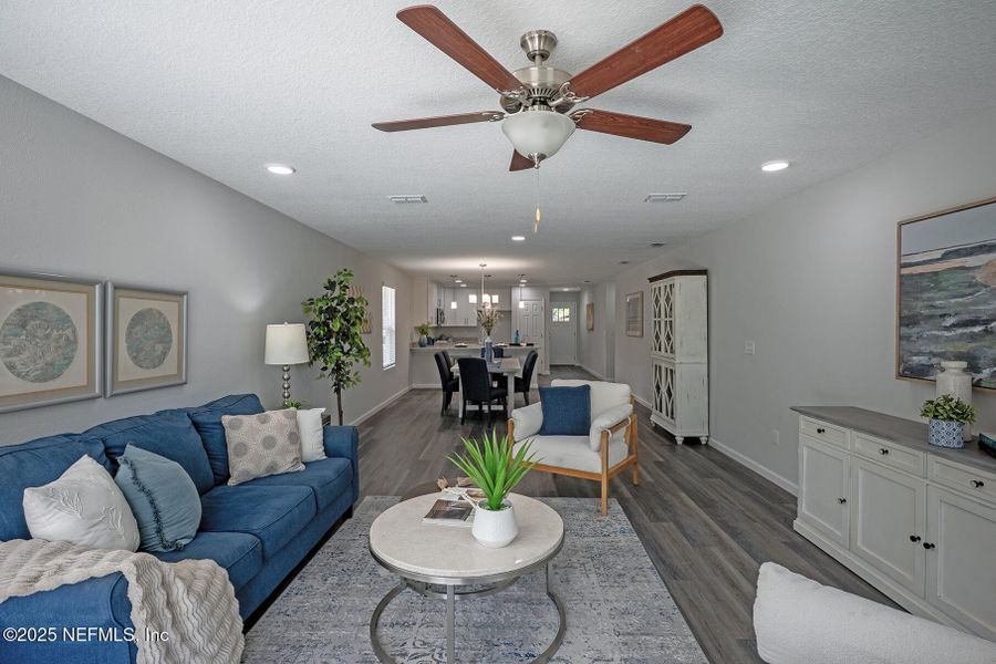 Furnished interior view inside a new home in , Jacksonville (Image 3). Furnished interior view inside a new home in , Jacksonville (Image 3).