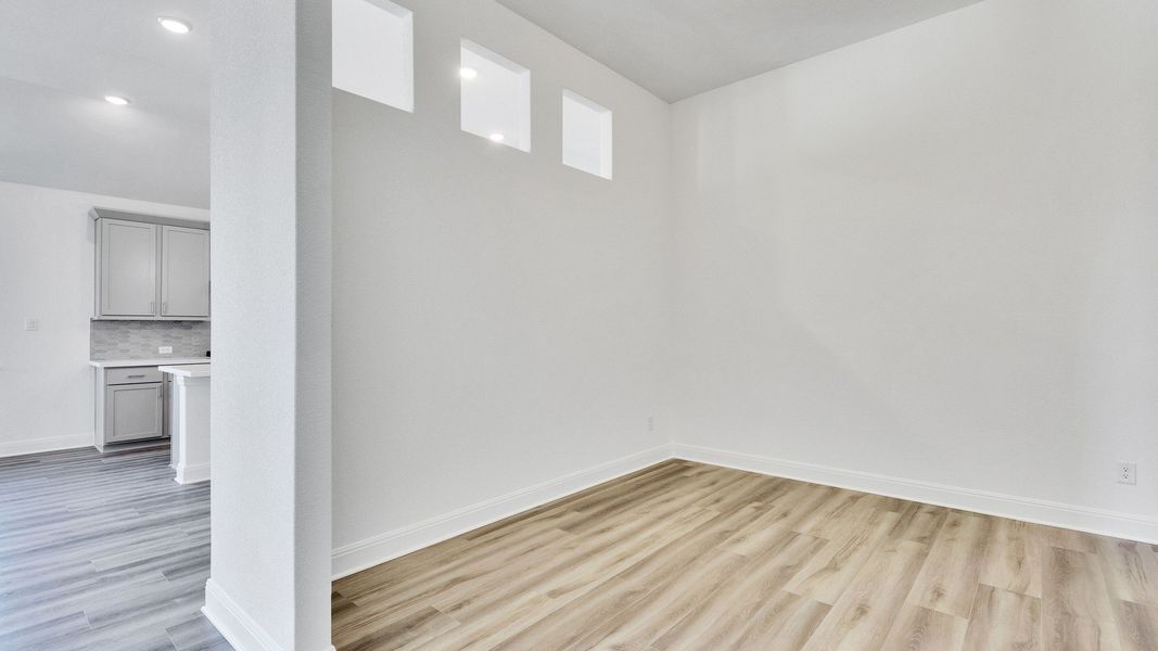 Furnished interior view inside a new home in Preserve at Lakeside Meadows, Pflugerville (Image 14).