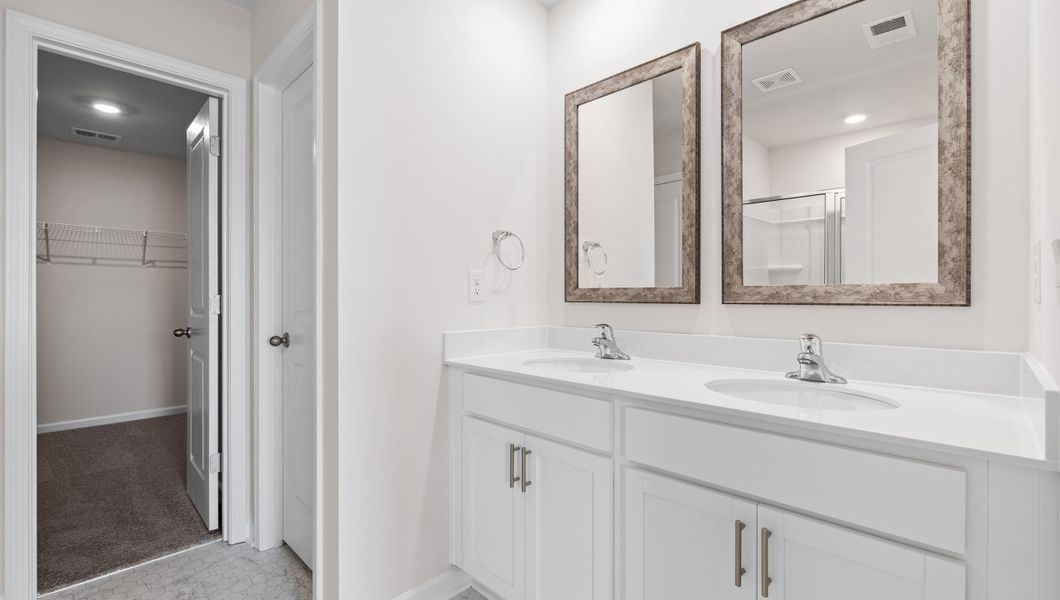 Representative furnished interior of a home built from the BILTMORE by D.R. Horton in Waverly Station, Greenwood (Image 10).