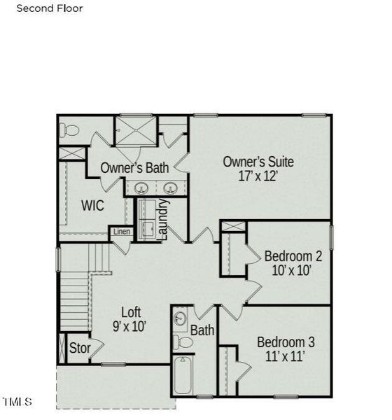 Second floor layout HARPL 61