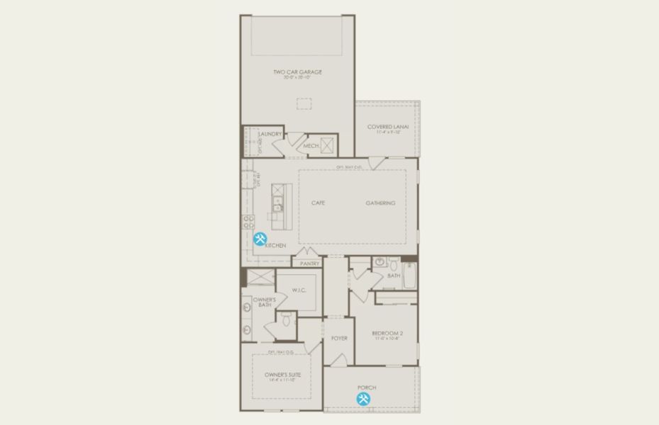 2D floor plan layout of this home in Sun City Hilton Head, Bluffton, SC (Image 4). 2D floor plan layout of this home in Sun City Hilton Head, Bluffton, SC (Image 4).