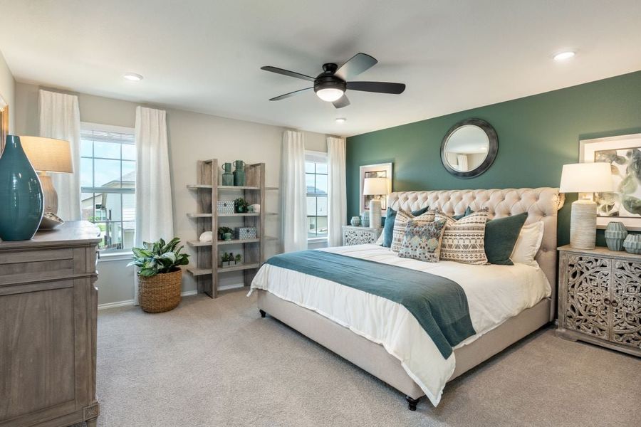 Representative furnished interior of a home built from the 2458 Modeled by KB Home in Sonterra - Cool Water, Jarrell (Image 2). Representative furnished interior of a home built from the 2458 Modeled by KB Home in Sonterra - Cool Water, Jarrell (Image 2).