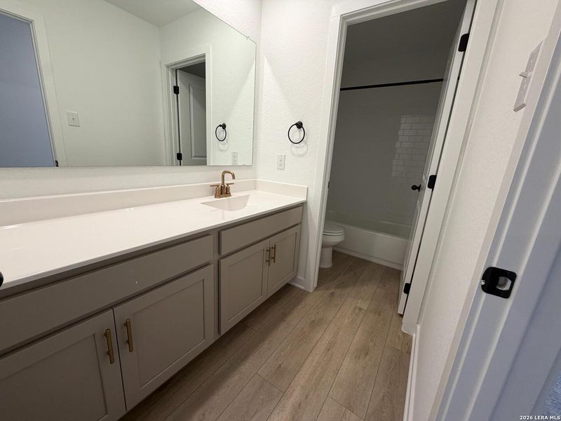 Furnished interior view inside a new home in The Wilder, Adkins (Image 12).