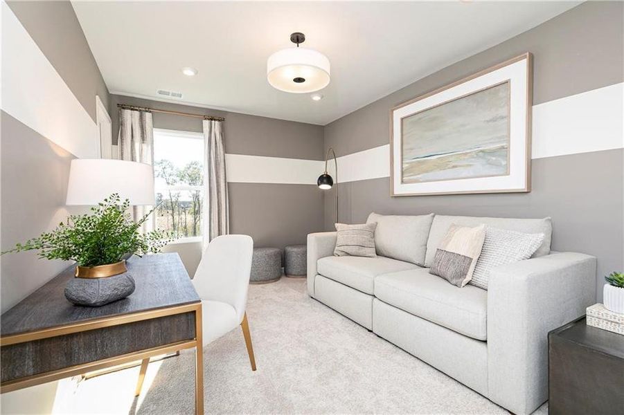 Furnished interior view inside a new home in Riverside Ridge, Lawrenceville (Image 6).