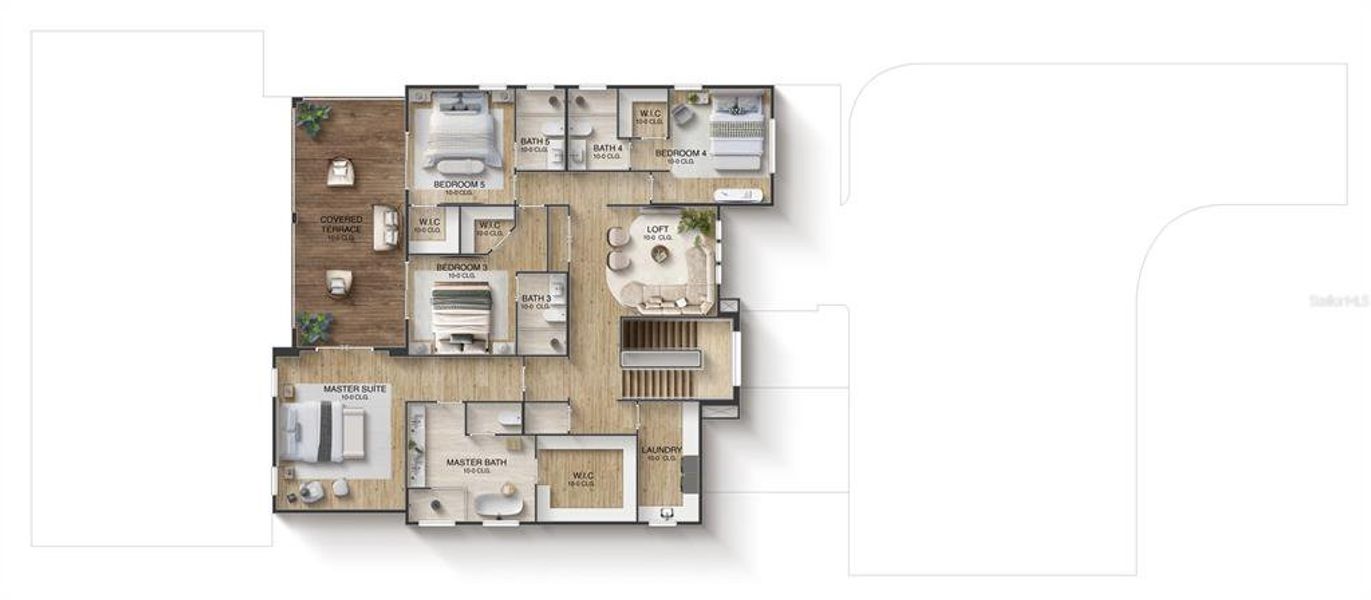 2D floor plan layout of this home in The Grove, Oakland, FL (Image 4). 2D floor plan layout of this home in The Grove, Oakland, FL (Image 4).
