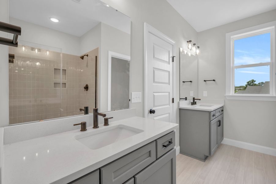 Representative furnished interior of a home built from the The Whitley by RobuckHomes in Windwater, Hampstead (Image 62).