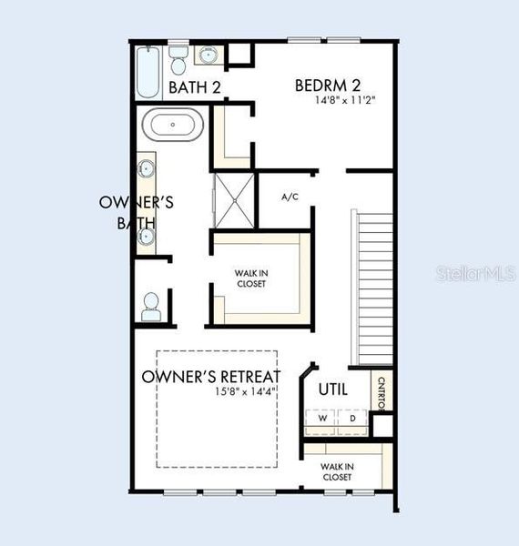 2D floor plan layout of this home in , Sarasota, FL (Image 3).