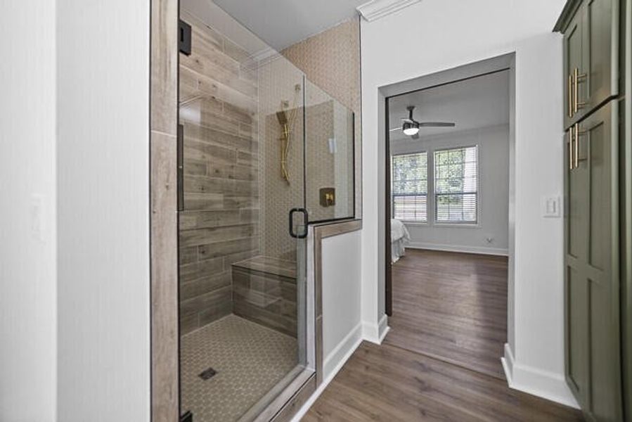 Furnished interior view inside a new home in , Cross (Image 24).