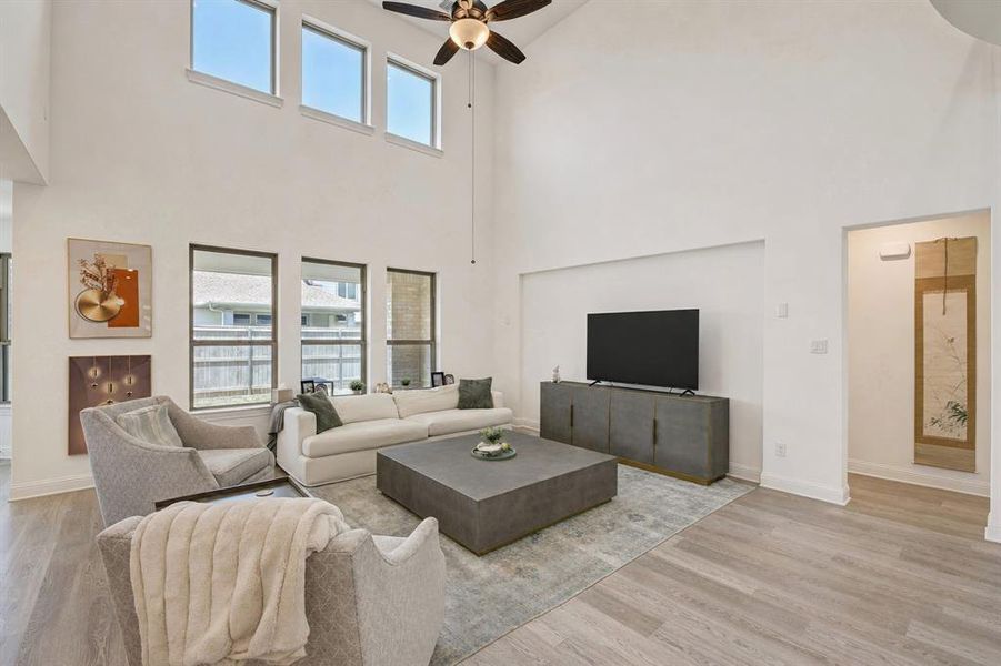 Furnished interior view inside a new home in Pecan Square, Northlake (Image 7).