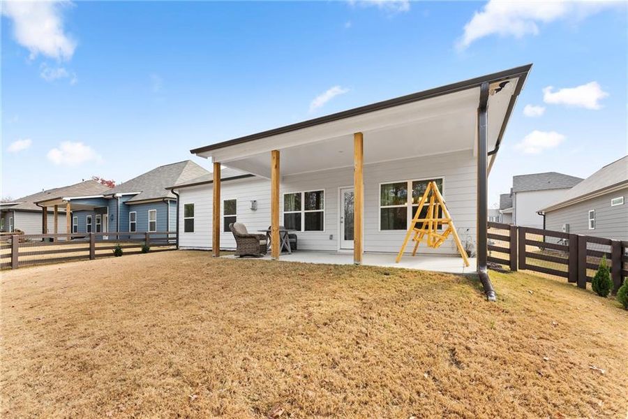 Exterior details and patio area of a home in , Dawsonville (Image 28).