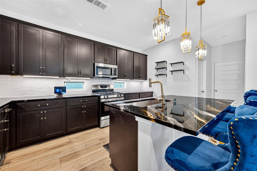 Furnished interior view inside a new home in Anderson Lakes, Houston (Image 8). Furnished interior view inside a new home in Anderson Lakes, Houston (Image 8).