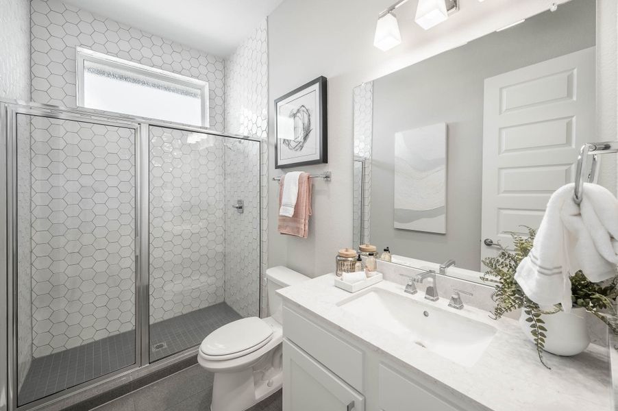 Representative furnished interior of a home built from the Casoria by Tri Pointe Homes in The Estates at James Lane, Fulshear (Image 64).