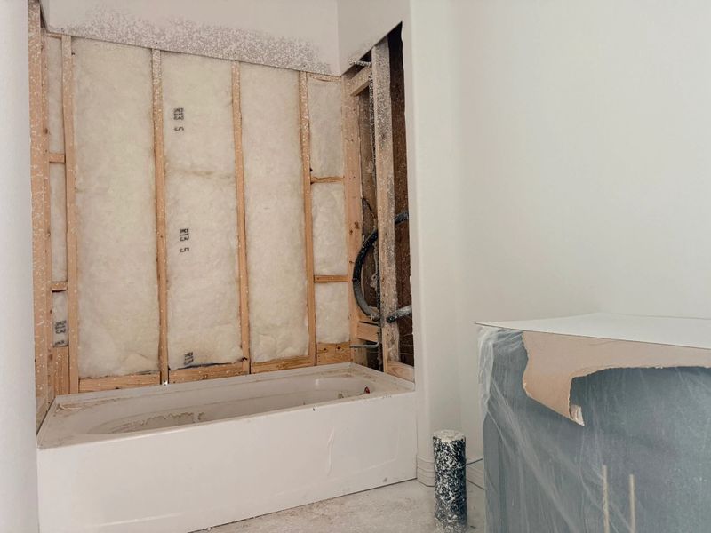 Construction progress - third bath