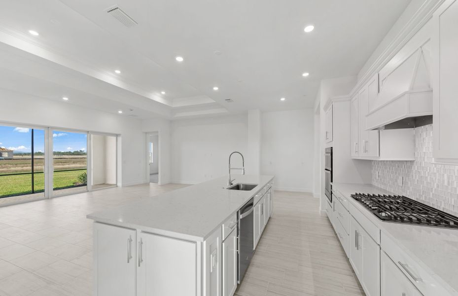 Furnished interior view inside a new home in TerraWalk at Babcock Ranch, Alva (Image 8).