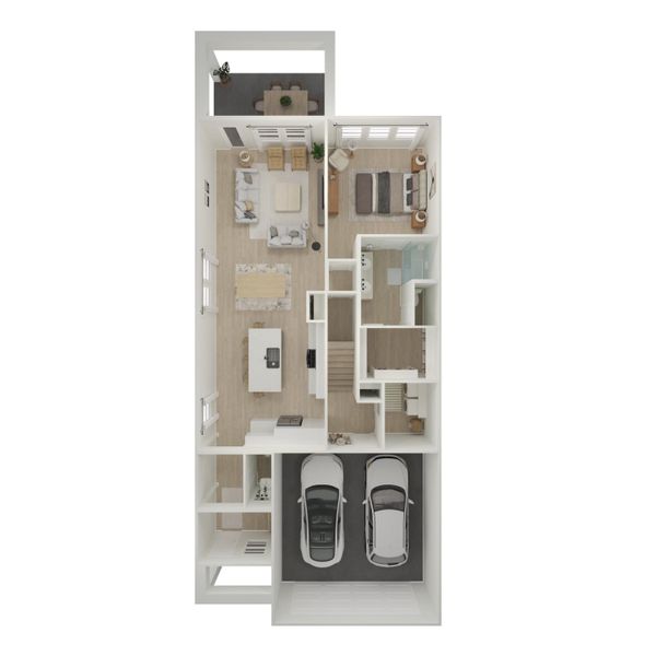2D floor plan layout for the Scotch Pine by K. Hovnanian® Homes in Heritage Ranch, Sherman, TX (Image 4).