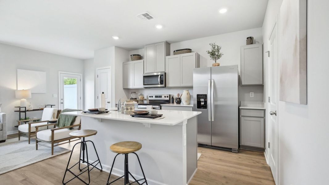 Furnished interior view inside a new home in King's Landing, Lewisburg (Image 3).