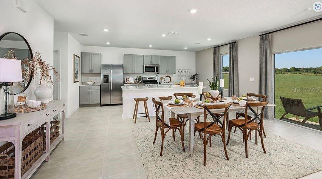 Furnished interior view inside a new home in Waterstone, Groveland (Image 2).