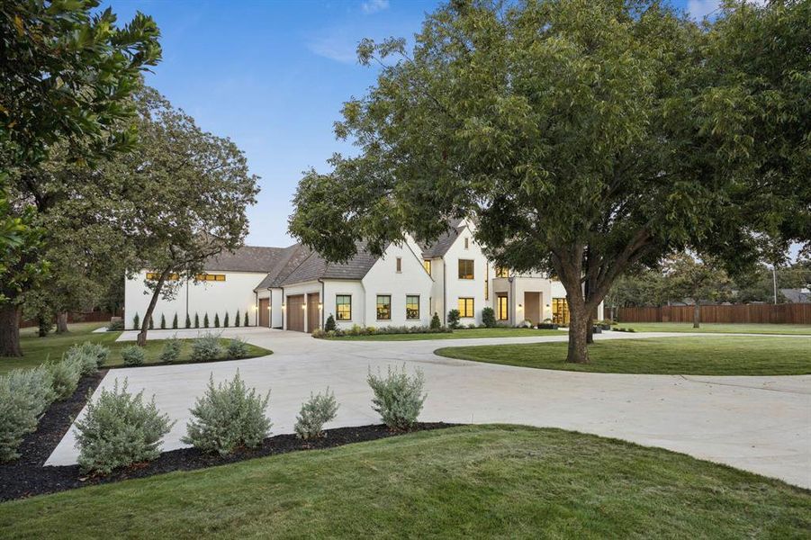 Front exterior of a new home in , Colleyville, TX, highlighting curb appeal (Image 2). Front exterior of a new home in , Colleyville, TX, highlighting curb appeal (Image 2).