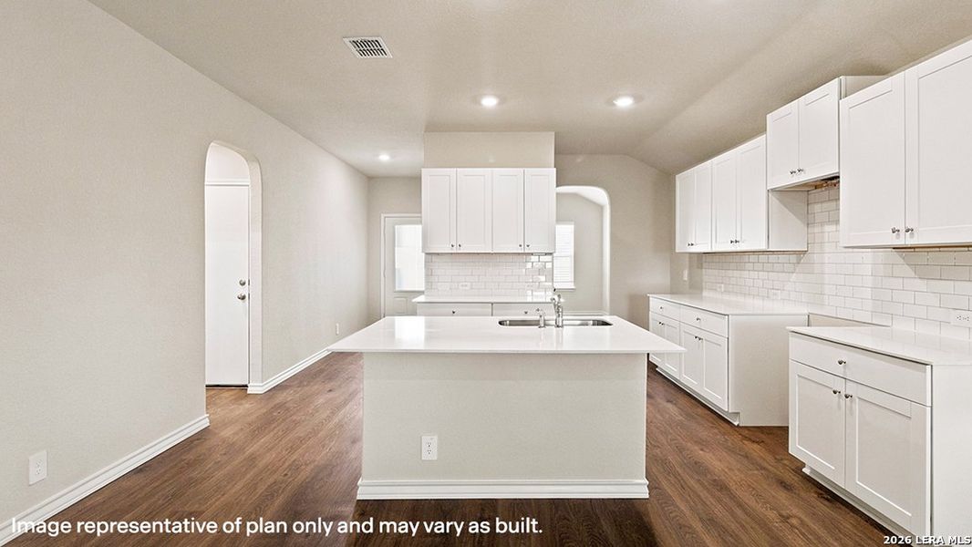 Furnished interior view inside a new home in Brookstone Creek, San Antonio (Image 12).