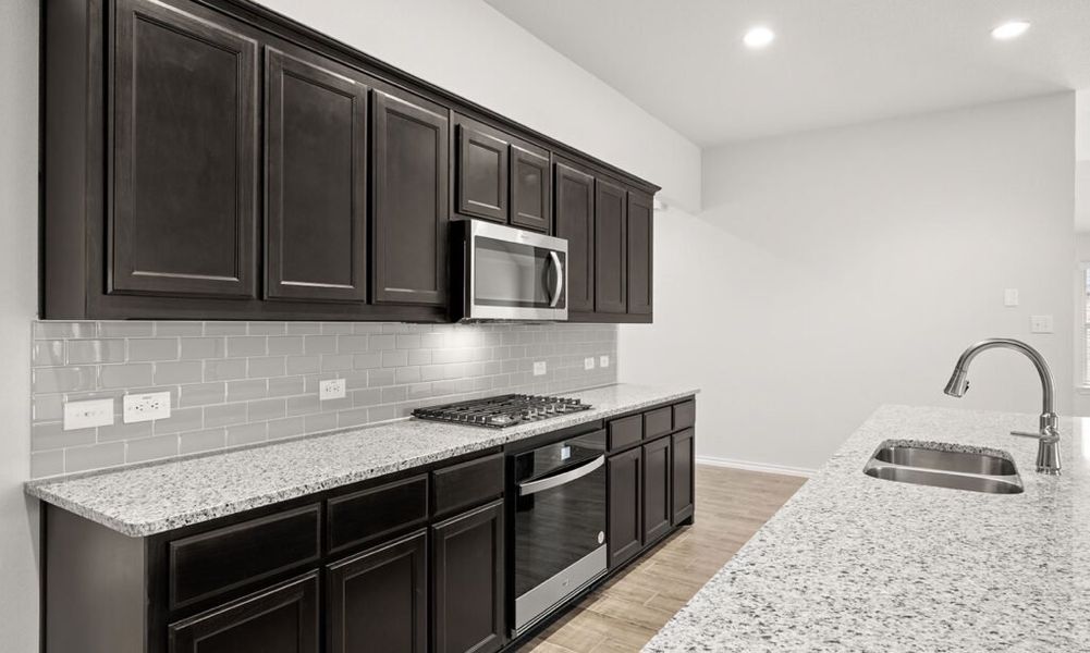 Representative exterior photo of a completed home built from the Walden II by Impression Homes in Stone Eagle, Azle, TX (Image 9).