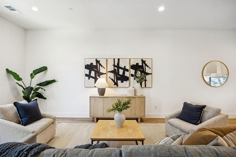 Furnished interior view inside a new home in , Dallas (Image 6). Furnished interior view inside a new home in , Dallas (Image 6).