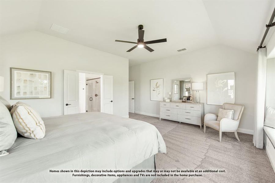 Furnished interior view inside a new home in The Oaks, Red Oak (Image 19). Furnished interior view inside a new home in The Oaks, Red Oak (Image 19).