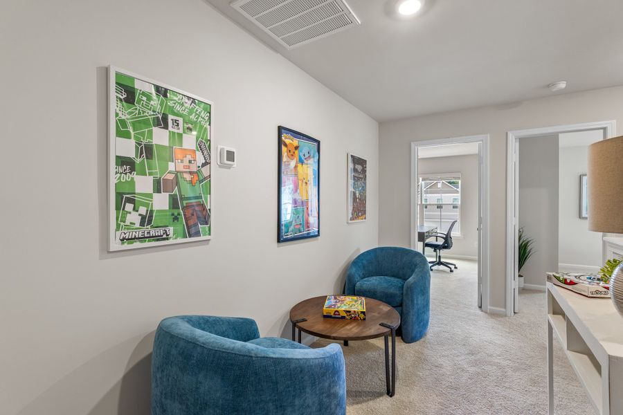 Representative furnished interior of a home built from the Alder L by McGuinn Homes in Forts Ridge, Pelion (Image 19). Representative furnished interior of a home built from the Alder L by McGuinn Homes in Forts Ridge, Pelion (Image 19).